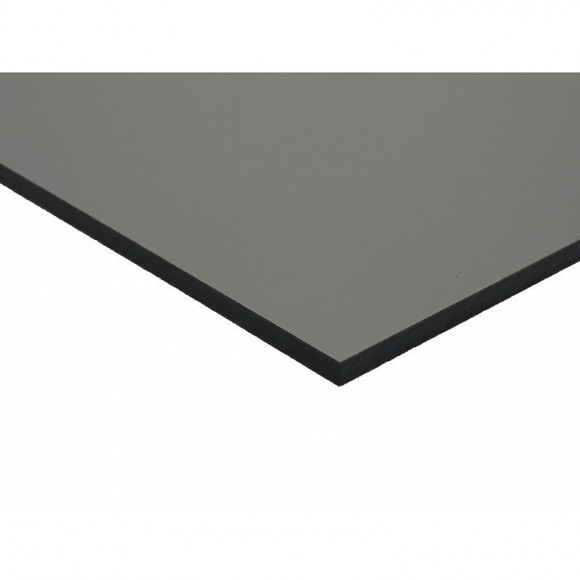 Panneau De Bardage Stratifié Hpl Compact Gris Quartz, E : 6 Mm, L : 130 Cm, L : 61 Cm, Surface Couverte En M² - 0,79