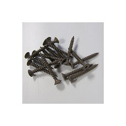 Vis À Tête Laquée L 3cm (x100) Pour Bardage Chocolat, Longueur De La Vis - 30 Mm