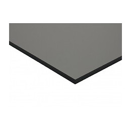 Panneau De Bardage Stratifié Hpl Compact Gris Quartz, E : 6 Mm, L : 130 Cm, L : 61 Cm, Surface Couverte En M² - 0,79