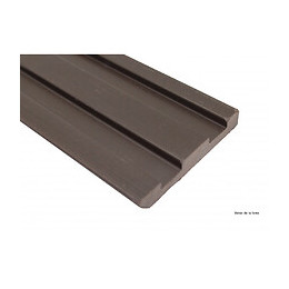 Bardage Ajouré Bois Composite Chocolat, E : 1cm, L : 7.5 Cm, L : 270 Cm, Surface Couverte En M² - 0.2