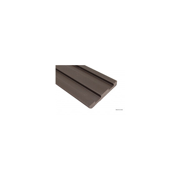 Bardage Ajouré Bois Composite Chocolat, E : 1cm, L : 7.5 Cm, L : 270 Cm, Surface Couverte En M² - 0.2