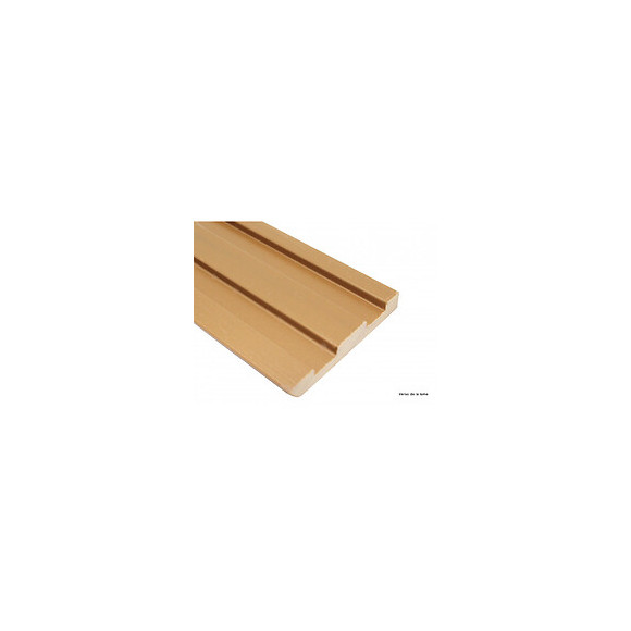 Bardage Ajouré Bois Composite Beige Clair, E : 1cm, L : 7.5 Cm, L : 270 Cm, Surface Couverte En M² - 0.2