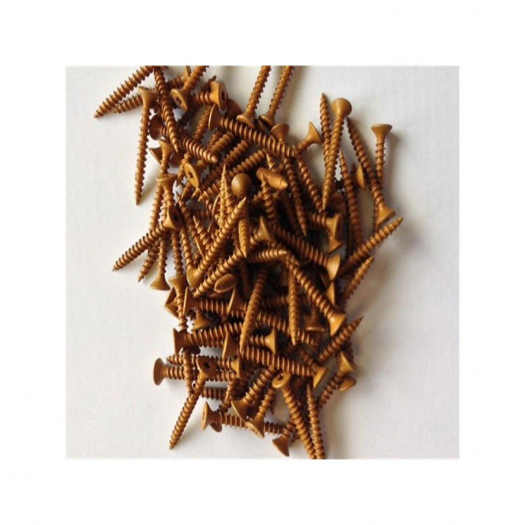 Vis À Tête Laquée L 3cm (x100) Pour Bardage Beige Clair, Longueur De La Vis - 30 Mm