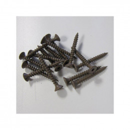 Vis À Tête Laquée L 3cm (x100) Pour Bardage Chocolat, Longueur De La Vis - 30 Mm