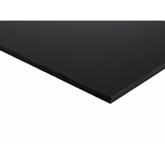 Panneau De Bardage Stratifié Hpl Compact Noir, E : 6 Mm, L : 130 Cm, L : 305 Cm, Surface Couverte En M² - 3,97