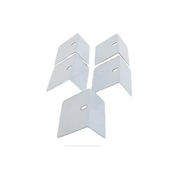 Arrêt Aluminium De Plaque Polycarbonate (x5) Aluminium, E : 1cm