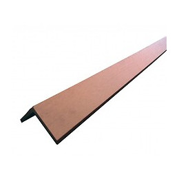Profil D'angle Bois Composite Pour Bardage Brun Rouge, E : 6 Cm, L : 6 Cm, L : 270 Cm