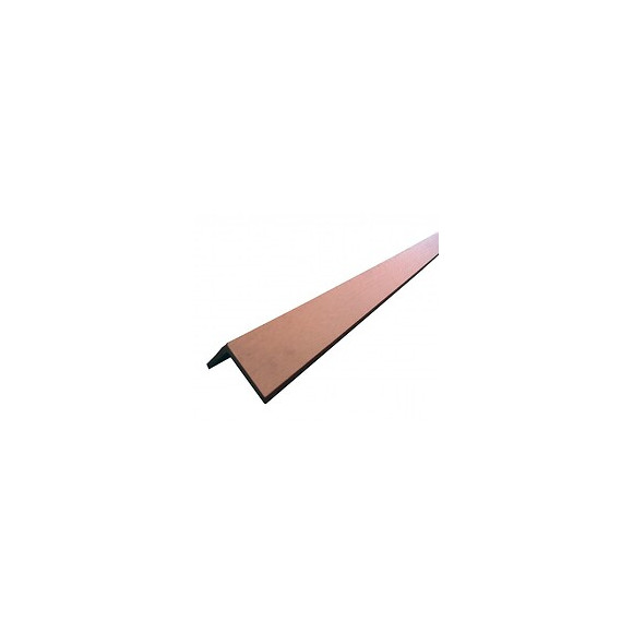 Profil D'angle Bois Composite Pour Bardage Brun Rouge, E : 6 Cm, L : 6 Cm, L : 270 Cm