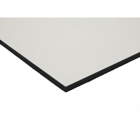 Panneau De Bardage Stratifié Hpl Compact Crème, E : 6 Mm, L : 130 Cm, L : 305 Cm, Surface Couverte En M² - 3,97
