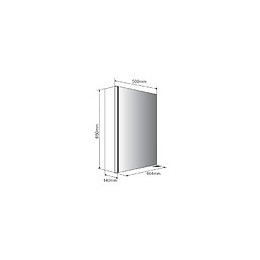 Armoire De Toilette Éclairante Stella 50 Cm 1 Porte