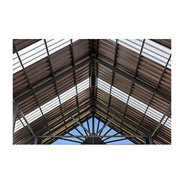 Plaque Type Bac Acier 1045 En Polyester Translucide, L : 105 Cm, L : 250 Cm