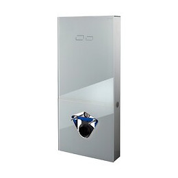 Bâti-support Digital En Verre Blanc Avec Commande Sensitive Pour Wc Suspendu - Pose En Applique