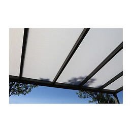 Plaque Polycarbonate Alvéolaire 16mm Opaline, E : 16 Mm, L : 98 Cm, L : 2 M