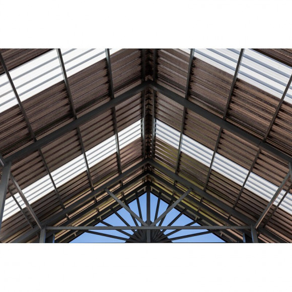 Plaque Type Bac Acier 1045 En Polycarbonate Transparent, L : 105 Cm, L : 300 Cm