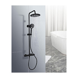 Colonne De Douche Noire Thermostatique Atik