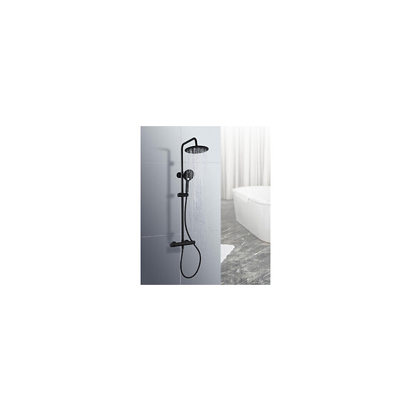 Colonne De Douche Noire Thermostatique Atik