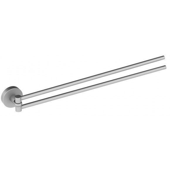 Porte-serviette Double Barres Pivotantes 38 Cm Coperblink Chromé Brossé