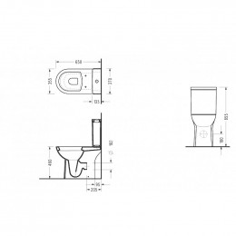 Pack Wc À Poser Surélevé Maxi Confort Sortie Horizontale