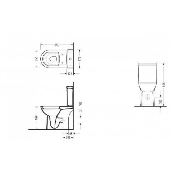 Pack Wc À Poser Surélevé Maxi Confort Sortie Horizontale