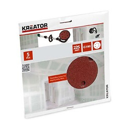 Lot De 5 Disques Abrasifs Diamètres 225 Mm Grain 180