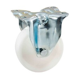 Roulette Fixe Blanche De 100 Mm De Diamètre