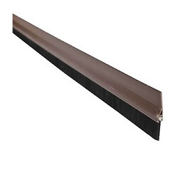 Bas De Porte Pvc Adhesif 1m Avec Brosse Marron