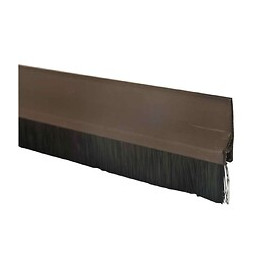 Bas De Porte Pvc Adhesif 1m Avec Brosse Marron