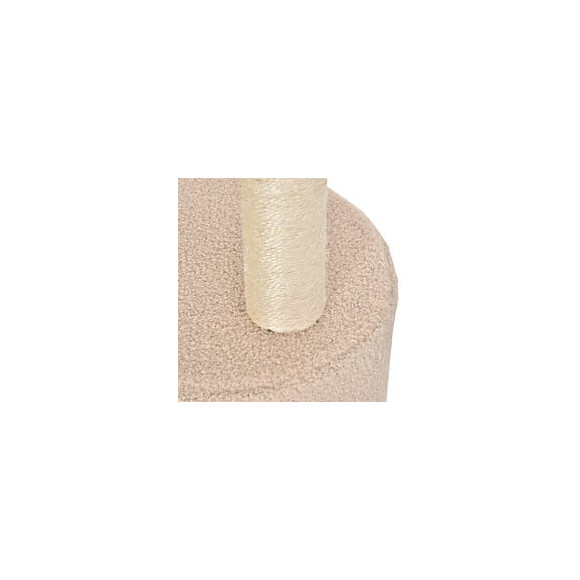Arbre À Chats Avec Griffoir Niche Poteaux Peluche Haute Densité 45l X 40l X 148h Cm Beige