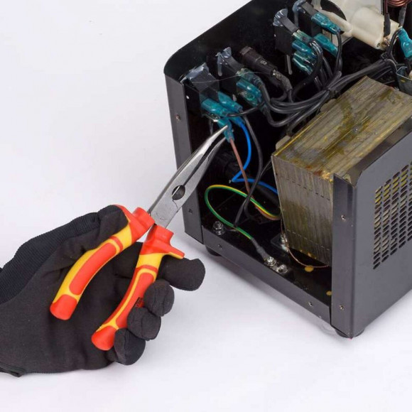 Pince Isolée À Bec Long Coudé 200mm Kreator