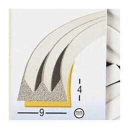 Joint Adhésif Caoutchouc Blanc Profil 'e' 6m