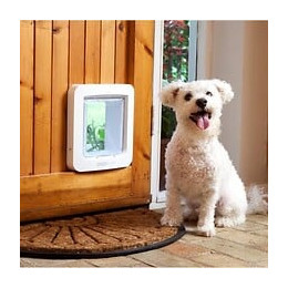 Sureflap Grande Chatiere A Puce Electronique Blanc