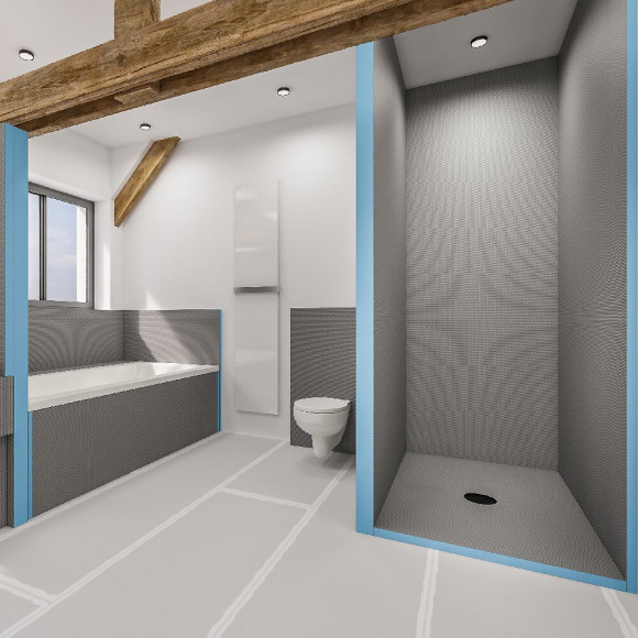 Panneau De Construction À Carreler U-tile 250 Cm X 60 Cm X 50 Mm D'épaisseur