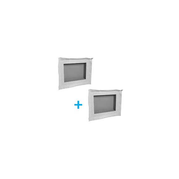 Lot De 2 Niches À Carreler Étanches - Formats Intérieurs 40 X 30 Cm Et 40 X 30 Cm - 9 Cm De Profondeur