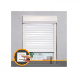 Volet Roulant Alu Blanc H85 Cm X L85 Cm Electrique Filaire