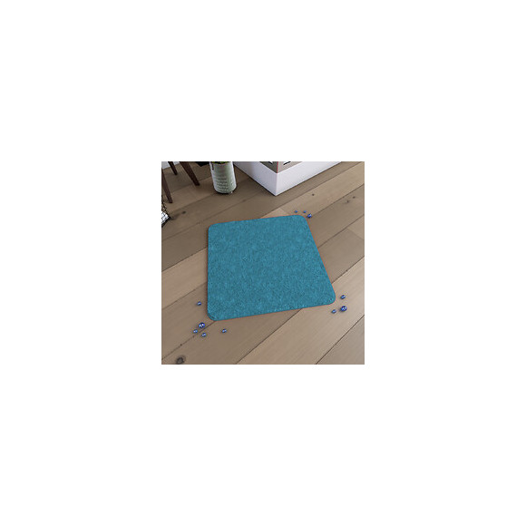 Tapis De Bain 60x60cm Antidérapant Et En Microfibre - Subtil Turquoise