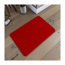 Tapis De Bain 60x90cm Antidérapant Et En Microfibre - Subtil Rouge