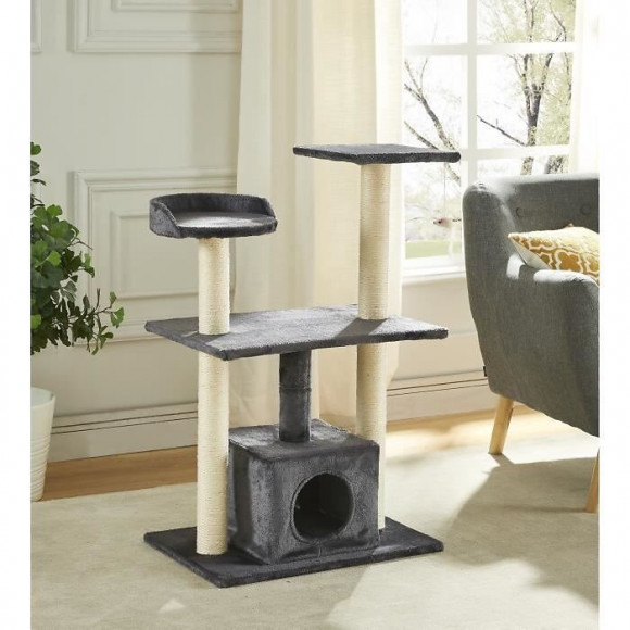 Arbre A Chat Luigi - 60x40x95cm - Gris