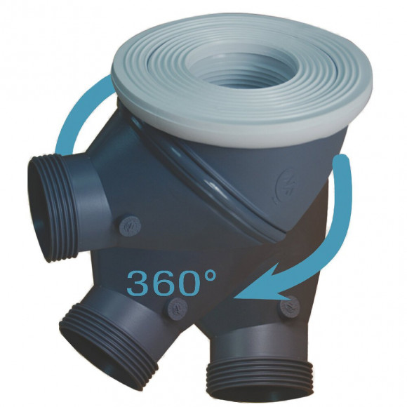 Kit Complet Receveur À Carreler Caniveau 90 X 90 Cm + Siphon 360°