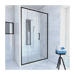 Pack Paroi Porte De Douche + Receveur A Poser - 120x90 Coulissante-crush Moon 120x90