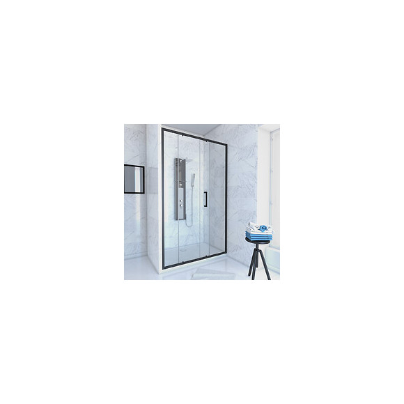 Pack Paroi Porte De Douche + Receveur A Poser - 120x90 Coulissante-crush Moon 120x90