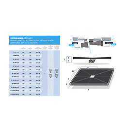 Receveur De Douche À Carreler Standard 100 X 100 Cm X 4 Mm + Siphon 360° + Natte Étanche