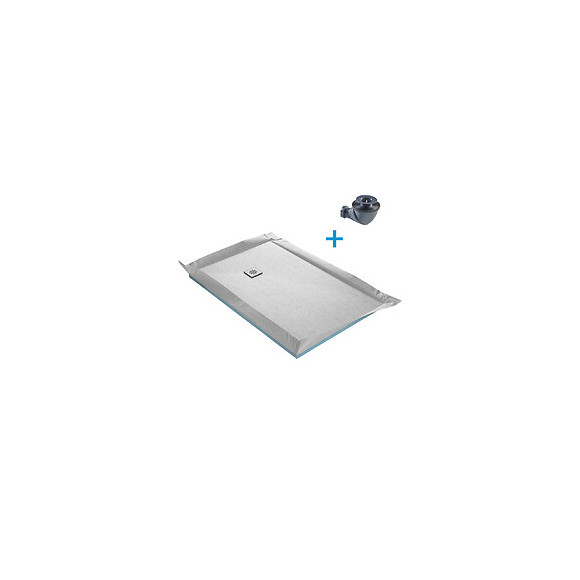 Receveur De Douche À Carreler Standard 120 X 90 Cm X 4 Mm + Siphon 360° + Natte Étanche