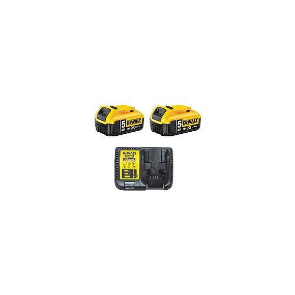 Pack 2 Batteries Dewalt Dcb184 18 V 5 Ah Xr Li-ion + Chargeur Dewalt Dcb115