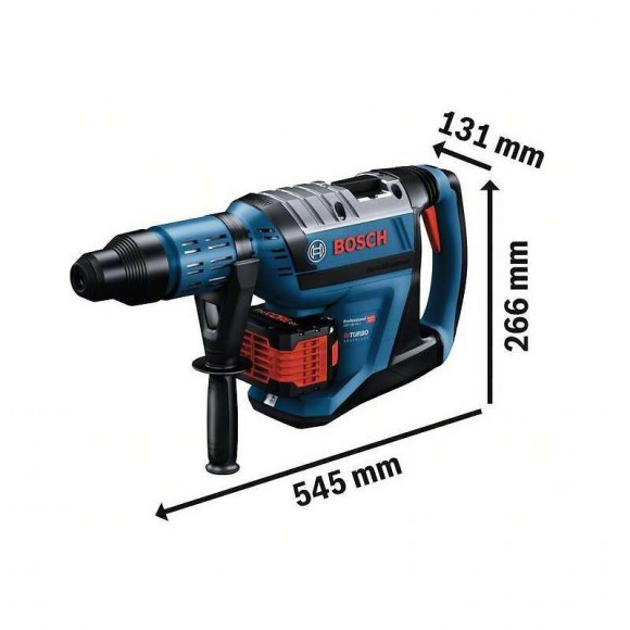 Perforateur Sans-fil Biturbo Avec Sds Max Bosch Gbh 18v-45 C Professional 18v (2x12ah)