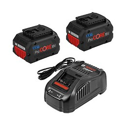 Pack 2 Batteries Bosch Procore18v 5,5ah Professional + Chargeur Bosch Gal 1880 Cv Professional