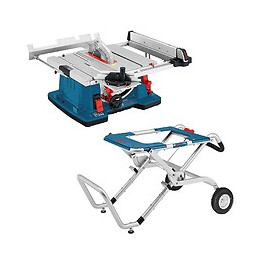 Scie Sur Table Bosch Gts 10 Xc Professional Ø 254mm 2100w + Support De Travail Bosch Gta 60 W Professional