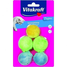 Vitakraft For You Balles Peluches - Chat - X 5