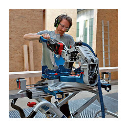 Scie À Onglets Sans-fil Biturbo Bosch Gcm18v-305 Gdc Professional 18v Ø 305mm (machine Nue)