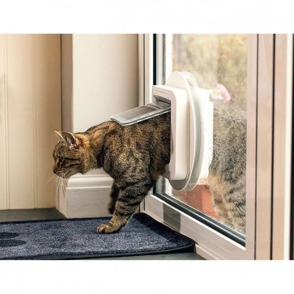 Sureflap Chatiere A Puce Electronique Blanc