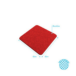 Tapis De Bain 60x60cm Antidérapant Et En Microfibre - Subtil Rouge